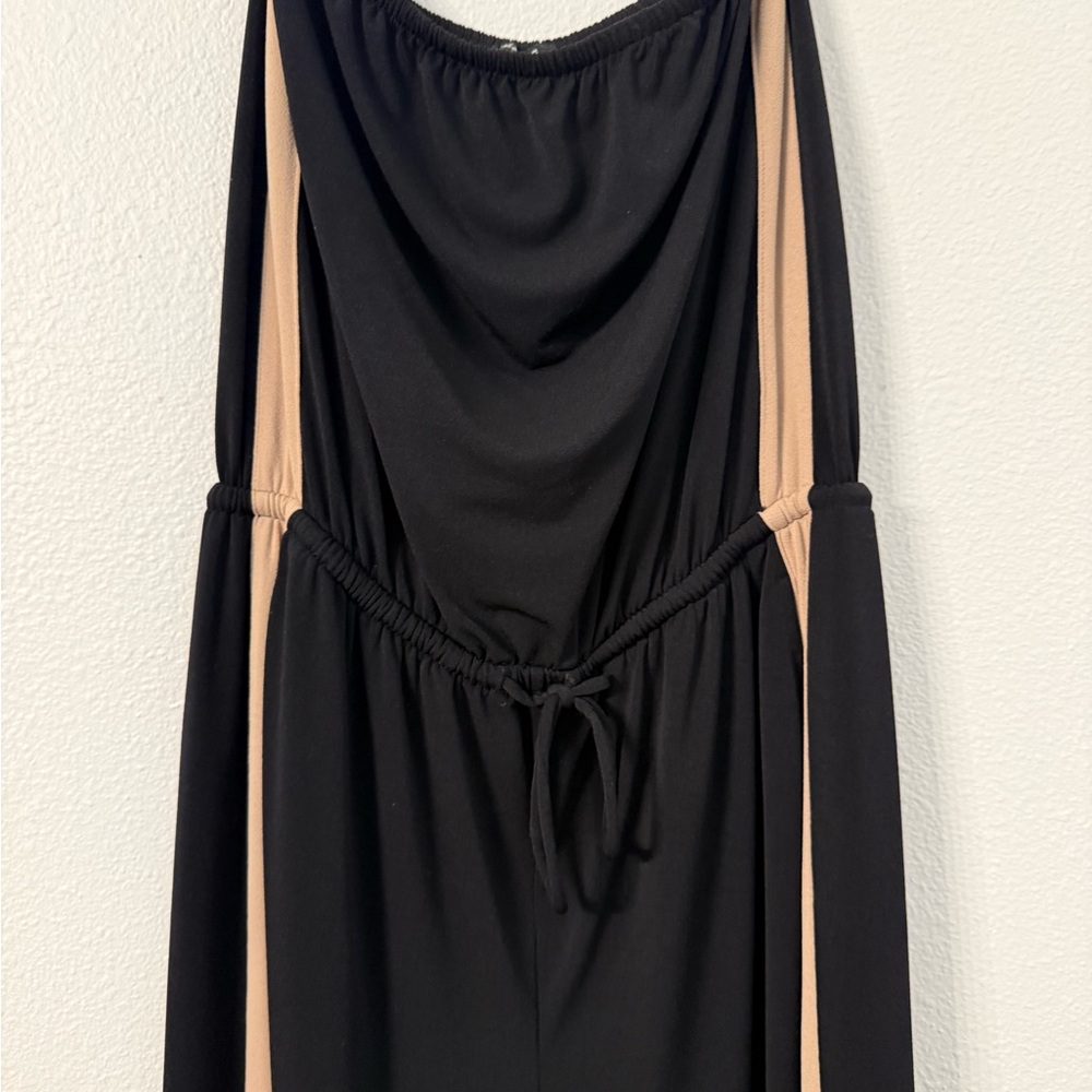 Express Black and Tan Jumpsuit